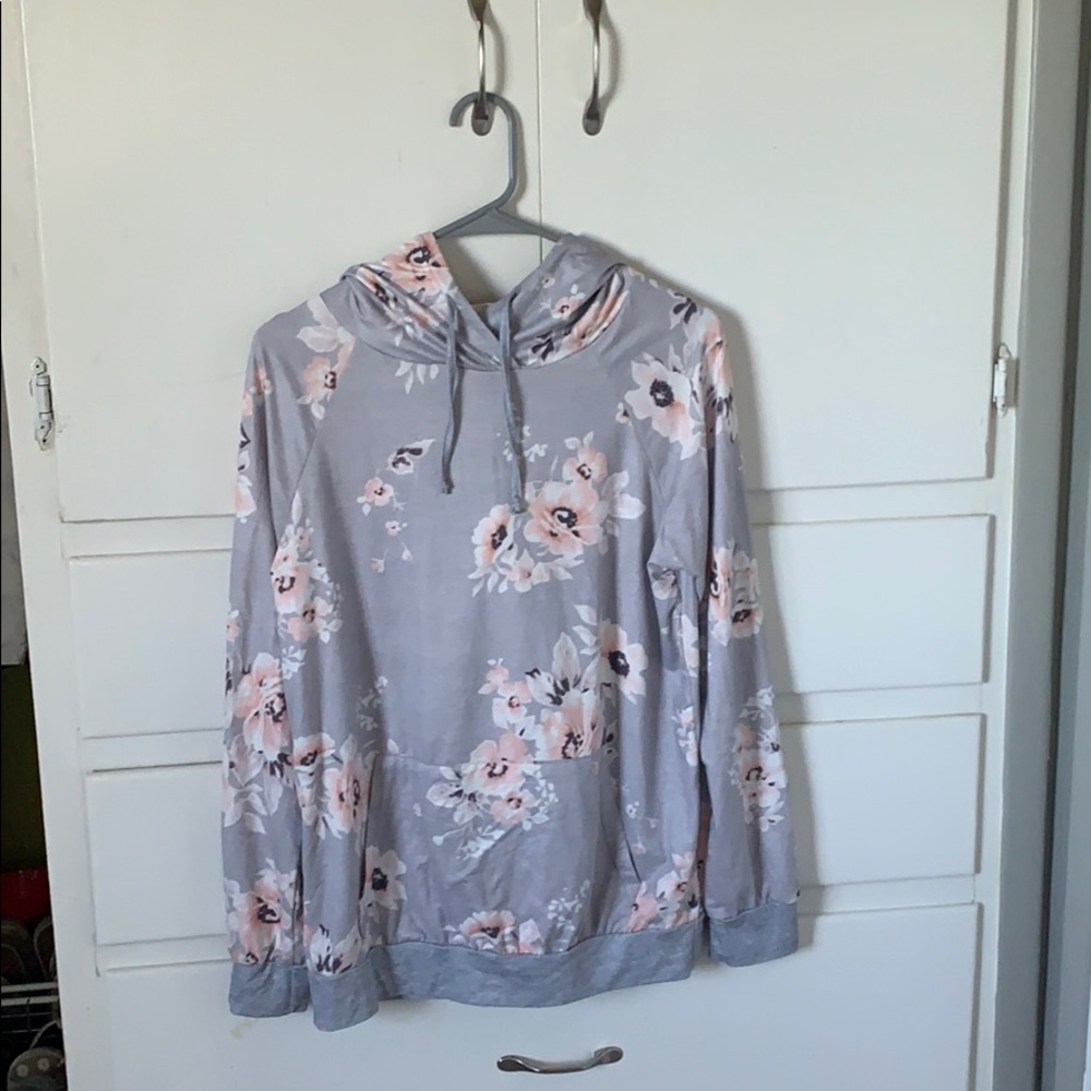 floral hoodie